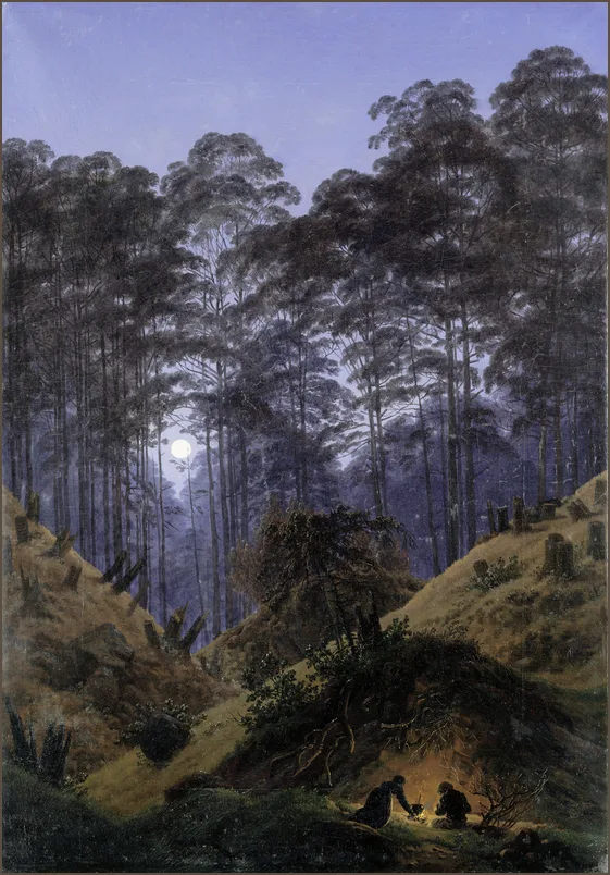 Фридрих — Лес в лунном свете