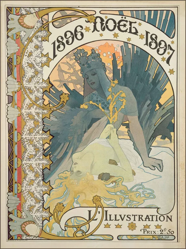 Муха — Обложка журнала "L'Illustration", Рождество 1896-1897