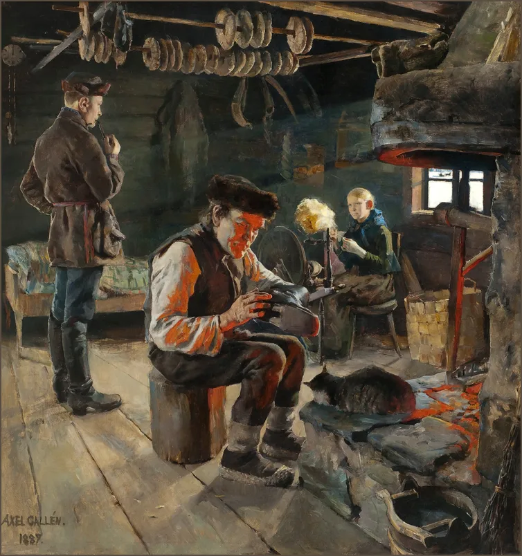 Галлен-Каллела — Деревенская жизнь