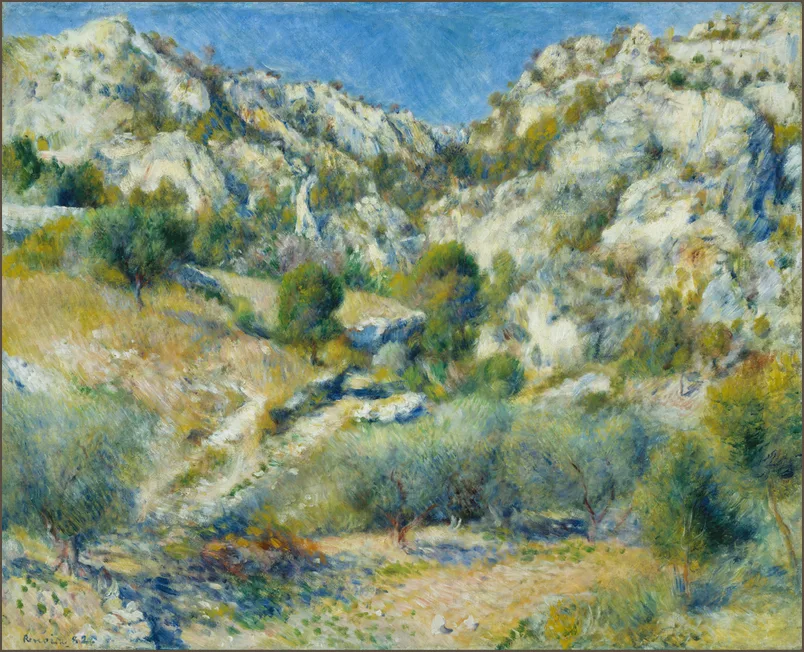 Ренуар — Скалы в Л'Эстаке