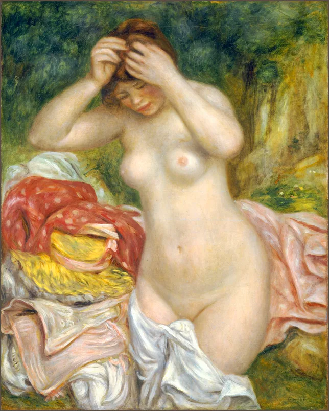 Ренуар — Купальщица, поправляющая волосы