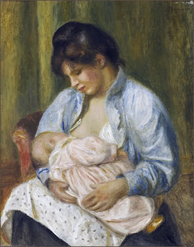 Ренуар — Женщина, кормящая ребенка