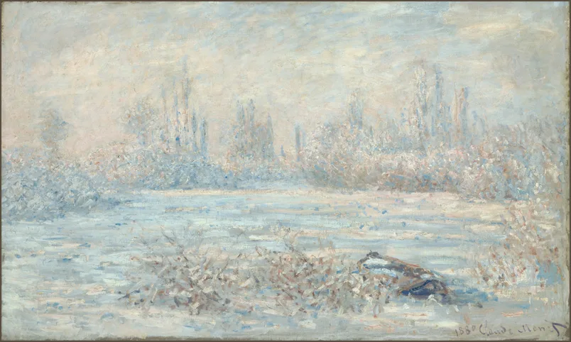 Моне — Мороз близ Ветёя