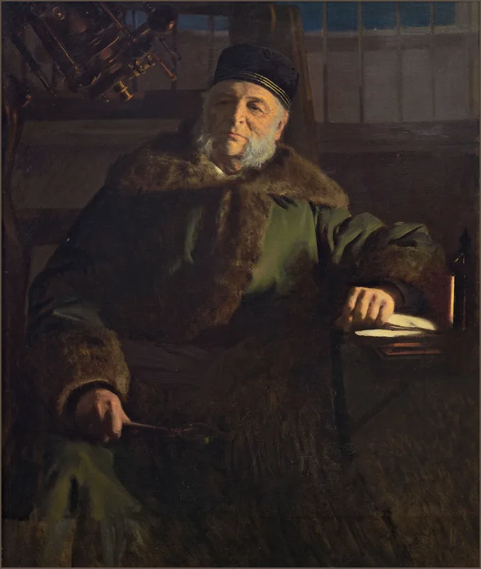 Крамской — Портрет астронома О. В. Струве