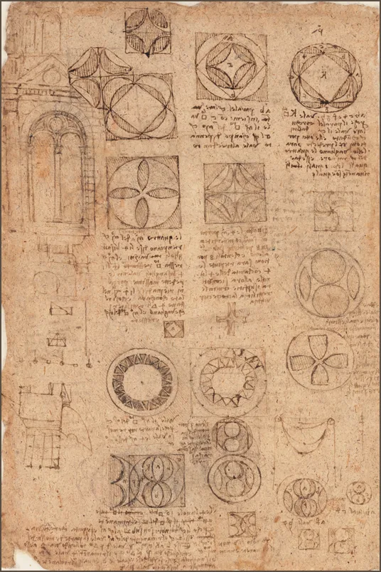 да Винчи — Атлантический кодекс, лист 762v