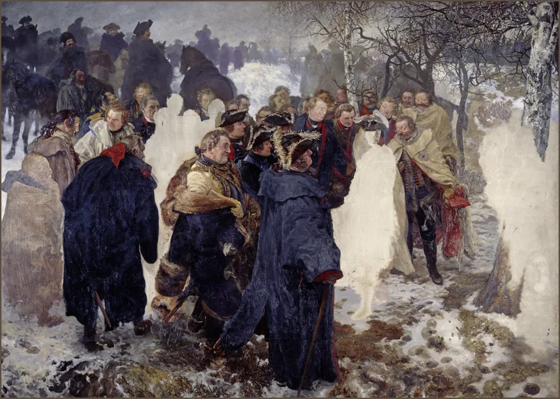 Менцель — Фридрих Великий и его маршалы перед битвой при Лейтене