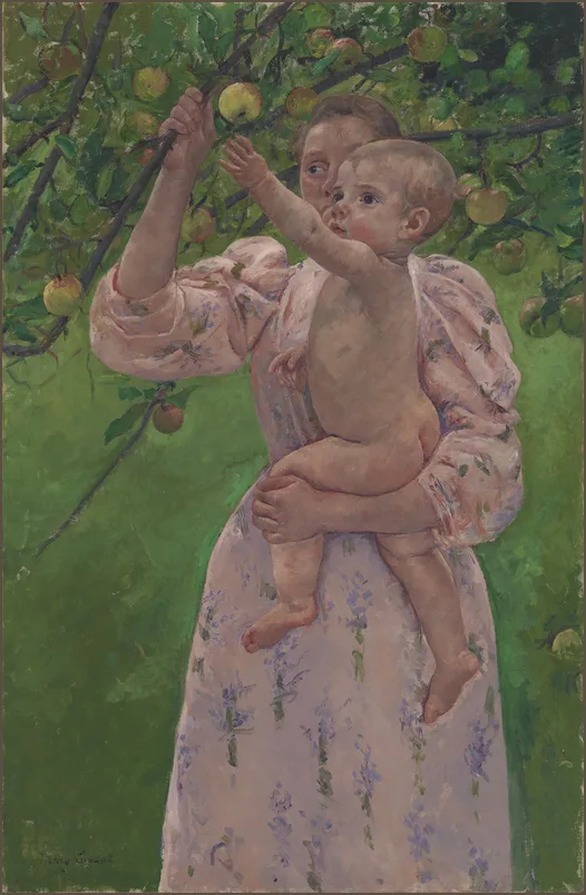 Кэссетт — Ребенок, срывающий фрукт