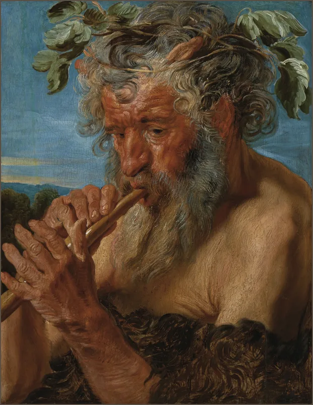 Йорданс — Сатир, играющий на флейте