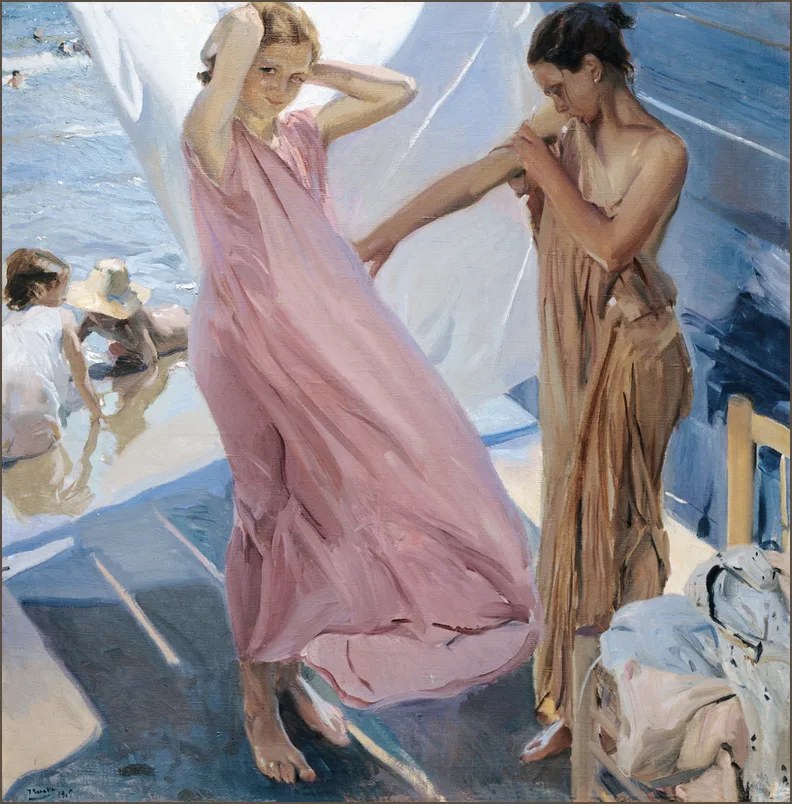 Соролья — После купания, Валенсия