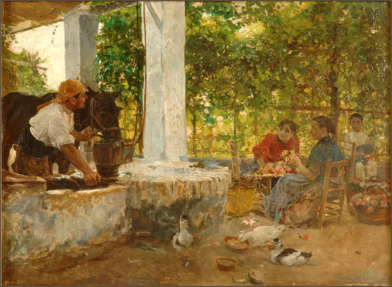 Соролья — Цветочницы (Фигуры в беседке)