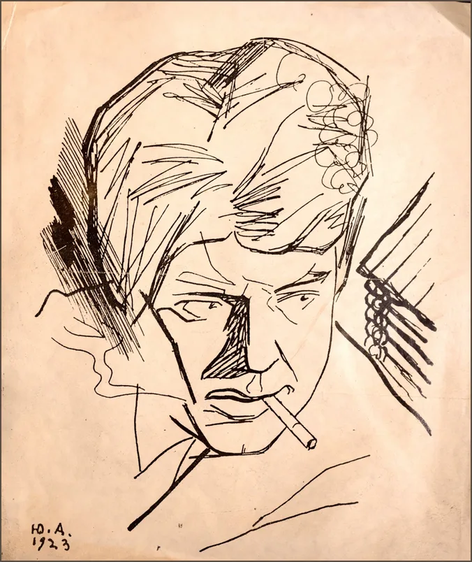 Анненков — Портрет С. А. Есенина