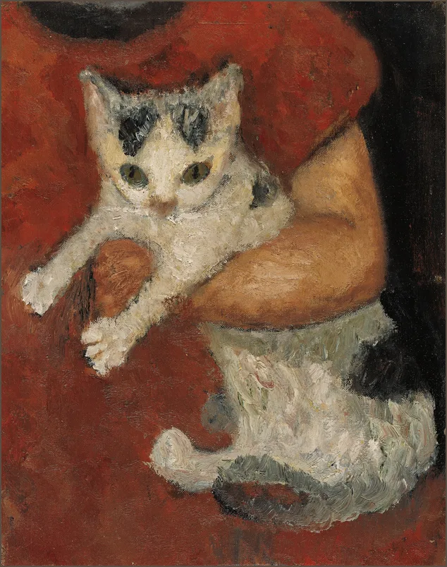 Модерзон-Беккер — Кошка в руках ребенка