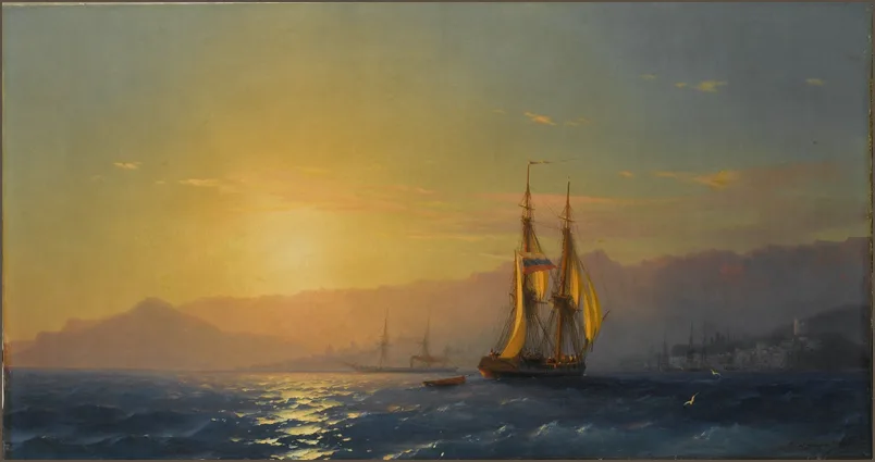 Айвазовский — Закат на море