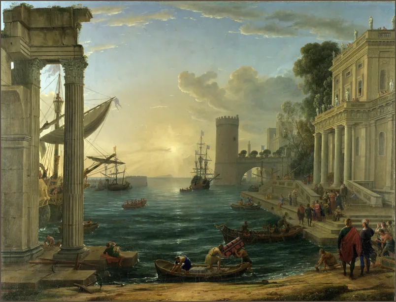 Лоррен — Морской порт с отплытием царицы Савской