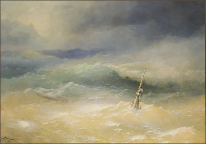 Айвазовский — Буря на Азовском море в апреле 1886 года