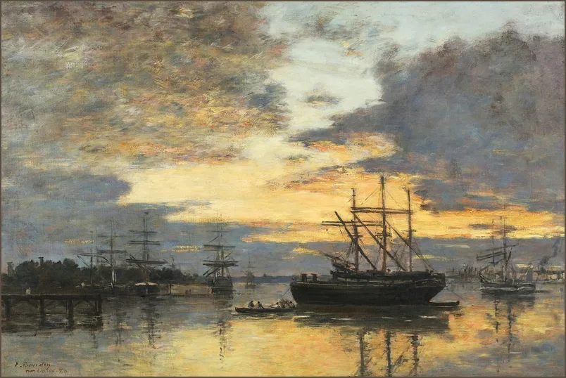 Буден — В гавани Бордо