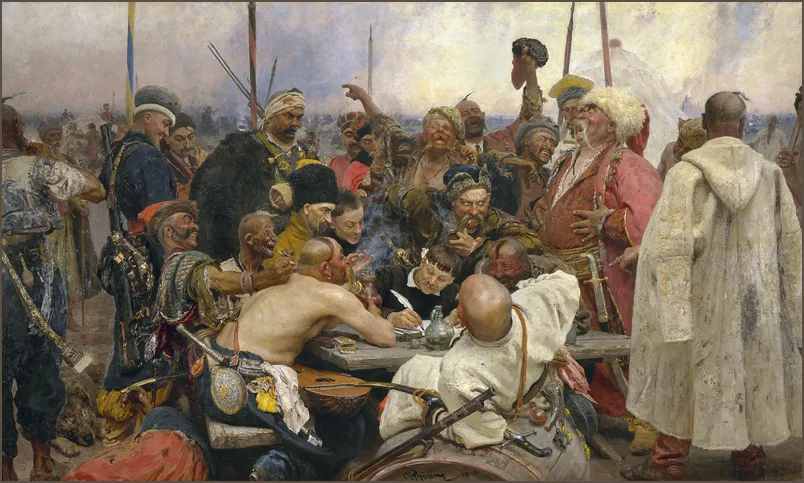 Репин — Запорожцы пишут письмо турецкому султану